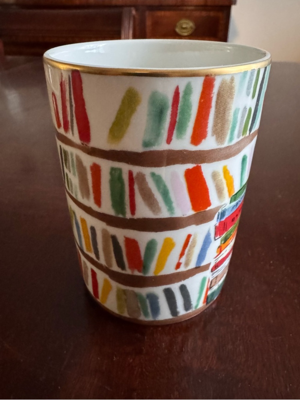 Kate Spade x Lenox Mug Illustrated Collection Library Books    Classic Colorful - Picture 5 of 10